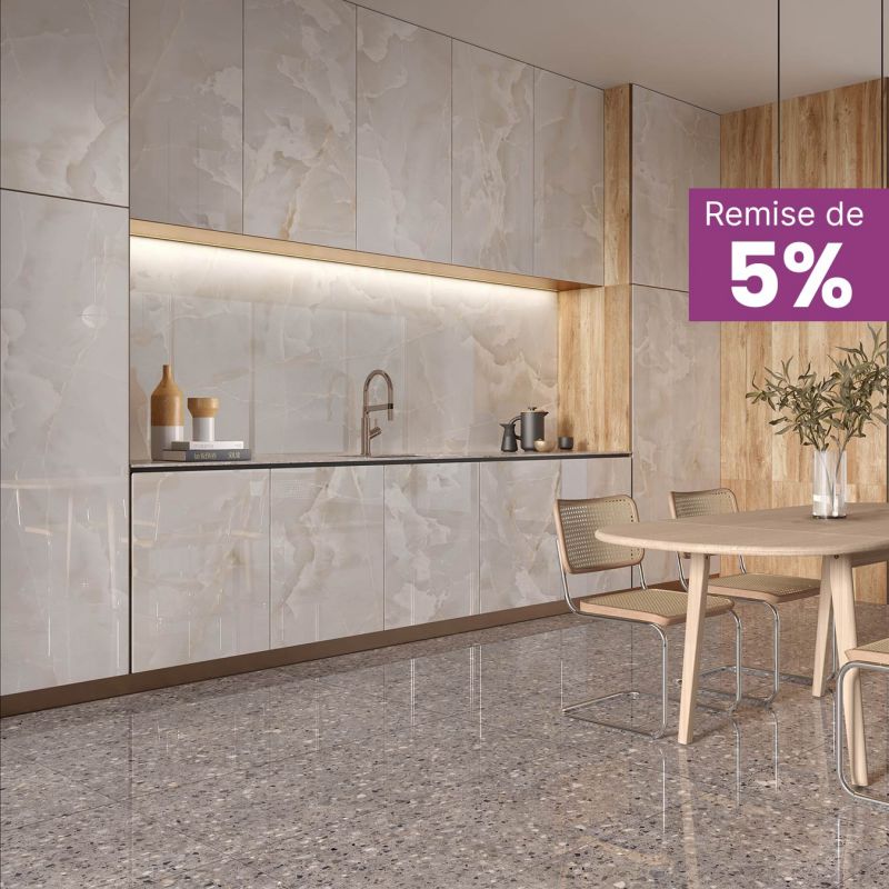 Remise de 5% sur le Carrelage mural imitation marbre Sittelle