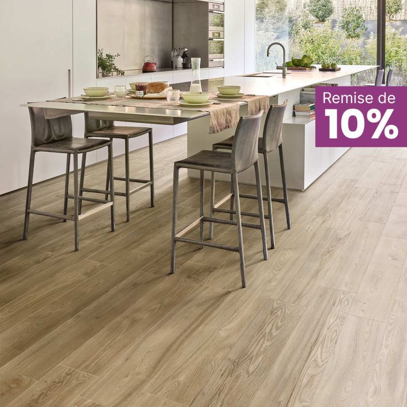 Remise de 10% sur le carrelage sol imitation bois Nespolo 