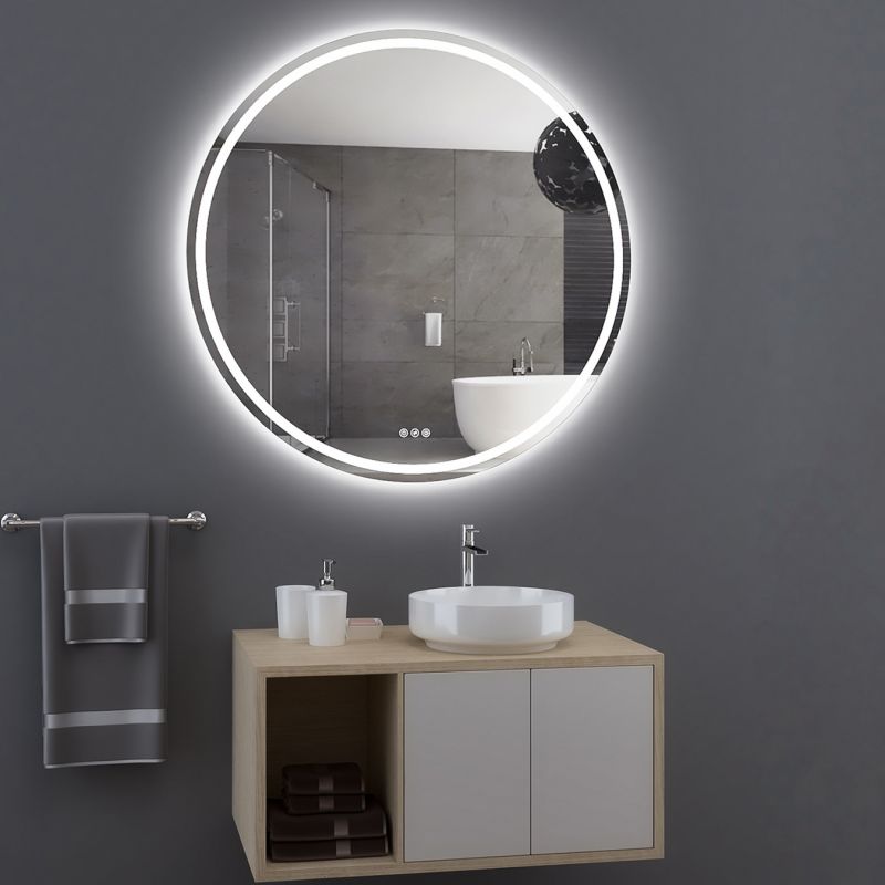 Miroir rond LED salle de bain Arrandes