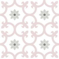 Carrelage effet carreaux de ciment Dessi 25X25 Rose