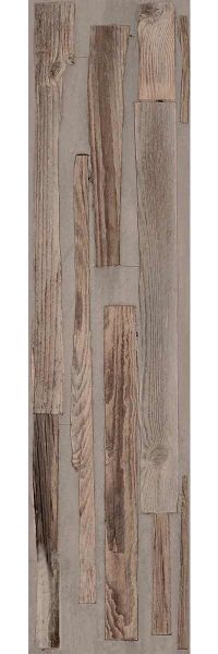  Plinthe effet bois Fumeterre 7.3X120 Brown