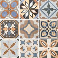 Carrelage effet carreaux de ciment Palazzesi 20X20 Colors Mix