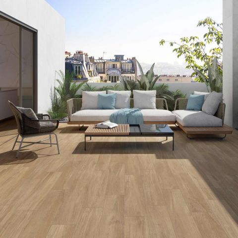 Carrelage extérieur effet bois Touladi terrasse