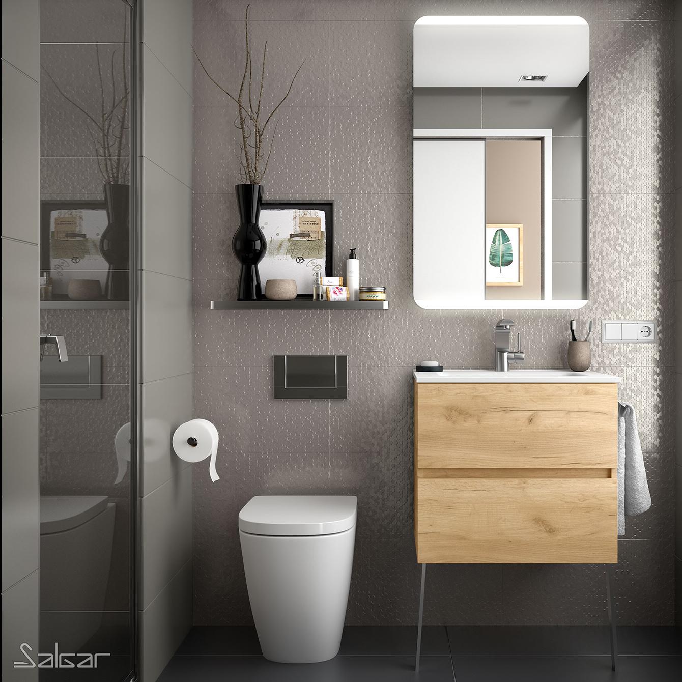 solution de rangement petite salle de bains avec toilettes
