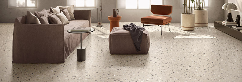 carrelage effet terrazzo Drosophile pour le sol de la maison