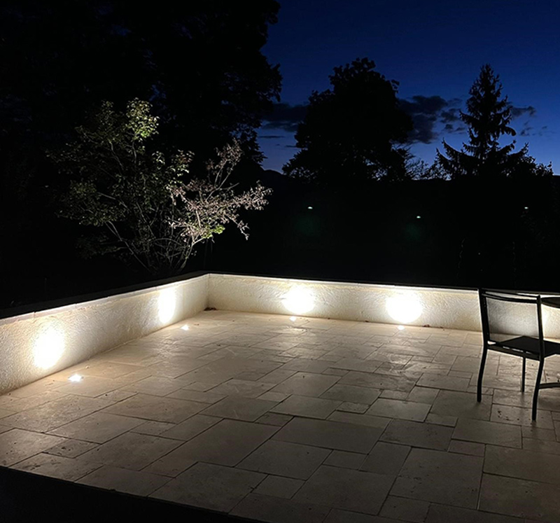  carrelage travertin beige terrasse